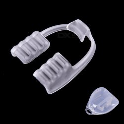 Silicone 1PC Dental Mouth Guard Stop Teeth Grinding Bruxism Eliminate Clenching Sleep Aid For For B