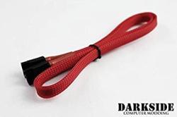 Darkside 60CM 24" Sata 3.0 180 To 180 Data Cable With Latch - Uv Red DS-0164
