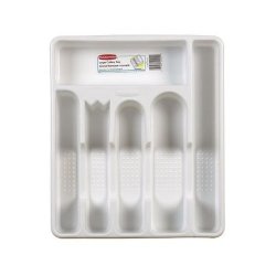 RUBBERMAID INC Rubbermaid Large Cutlery Tray White