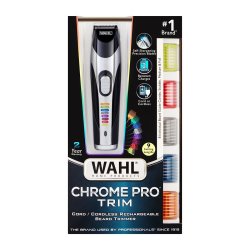 Chrome Pro Trim 13 Piece Colour Coded Beard Trimmer Kit