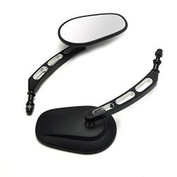 Side Mirrors For Sportster Road King Electra Glide V-rod Street Bob Fxdb Dyna Softail Black Rear View