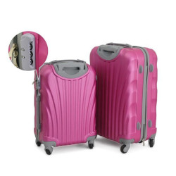 Luggage - Trolley Set 2 Pc Dark Pink