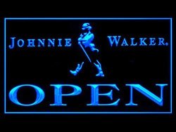 Johnnie Walker Whisky Open Drink LED Light Sign