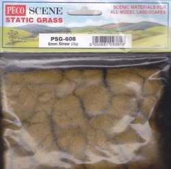 Peco Scene Static Grass Psg-608 6mm Straw 20g