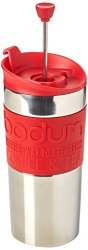 Bodum UK 0.35 L 12 Oz Small Travel Press Vacuum Coffee Maker - Red Red
