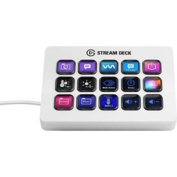 Elgato 10GBA9911 Stream Deck MK2 White 15-KEY Lcd USB Stream Controller Keyboard
