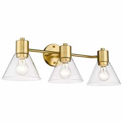 gold bathroom light bar