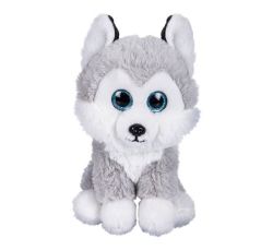 Husky - Dog Plush Toys - Stuffed - White & Grey - 23 Cm - 4 Pack