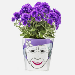 Donkey Creative Lab The Queen Large Flower Pot
