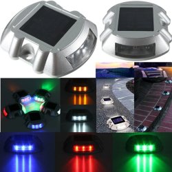 Waterproof Solar Powered 6 Led Outdoor Garden Ground Path Road Step Light