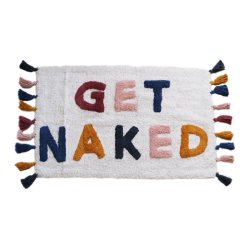 Get Naked Bathmat With Tassels 100% Cotton W84CM X H52.5CM