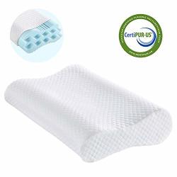 Polar Sleep Contour Memory Foam Pillow Adjustable Sandwich Pillow Orthopedic Ergonomic Cervical Pillow Neck Support Certipur-us