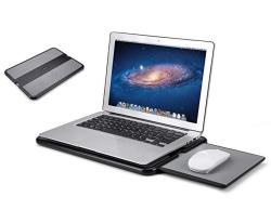 Abovetek Portable Laptop Lap Desk W Retractable Left Right Mouse