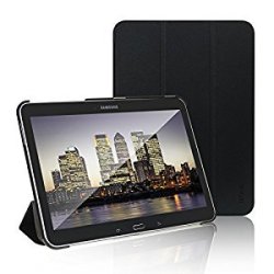Jetech Gold Slim-fit Smart Case Cover For Samsung Galaxy Tab 4 10.1 10 Inch Tablet PC W Black