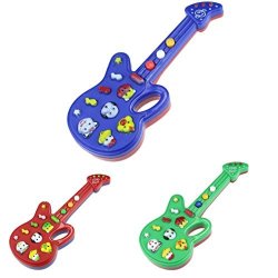 Hemlock Children Electronic Guitar Kids Nursery Rhyme Music Guitar Toys Colorfol