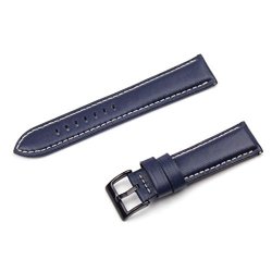 Voberry Luxury Leather Watch Bracelet Strap Band For Samsung Gear S3 Frontier classic Blue