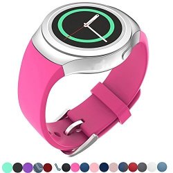 Lakvom Silicone Sport Style Watch Band For Samsung Gear S2 - Barbie Pink