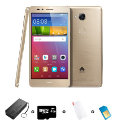 Huawei GR5 16GB LTE Gold - Bundle includes Airtime + 1.2GB Starter Pack + Accessories - Internet Starter Pack @ 100MB pm X 12 Months