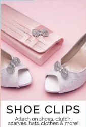 Shoe Jewellery -turn Any Shoes Into Bridal Shoes By Using These Bridal Shoe Clips And Your Own Bow