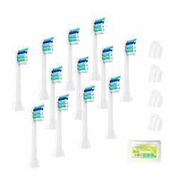 Lifetop 12 Pcs Replacement Brush Heads For Philips Sonicare Protectiveclean 4100 5100 6100 Compatible With Phillips Sonicare HX3 HX6 HX9 Series Electric Toothbrush