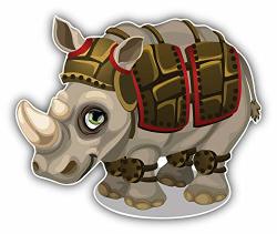 Tiukiu Funny Rhino Gladiator Vinyl Decal Sticker For Laptop Window Guitar Car Motorcycle Helmet Toolbox Luggage Cases 10 Inch In Width