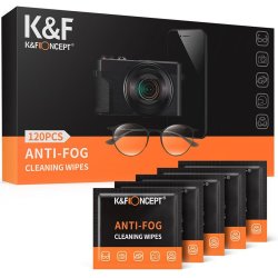 K&f Concept Pack Of 120 Lens & Lcd Screen Cleaning anti-fog Moist Wipes - KF08.036