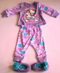Pyjamas Baby Girl-hello Kitty- Pyjamas+ Slippers Size 2-hello Kitty Clothes