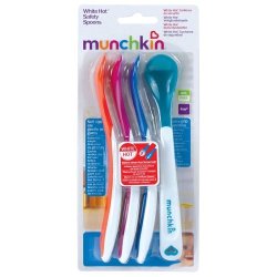 Munchkin White Hot Safety Spoons 4 Pack