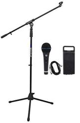 Rockville Rmc-xlr High-end Metal Handheld Wired Microphones +tripod Base Stand