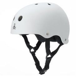 Triple Eight Helmet With Sweatsaver Liner White Rubber Xx-large