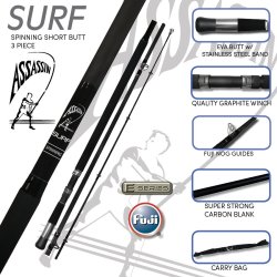 Deals on Assassin Surf Spinning Short Butt Rod 13FT | Compare Prices & Shop  Online | PriceCheck
