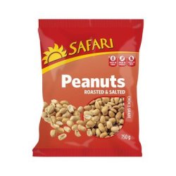 Safari Roasted & Salted Peanuts 750G