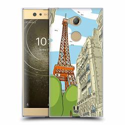 Head Case Designs Paris Doodle Cities Series 2 Soft Gel Case For Sony Xperia XA2 Ultra