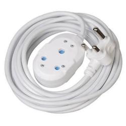 Alphacell 20M White Extension Cord 16A