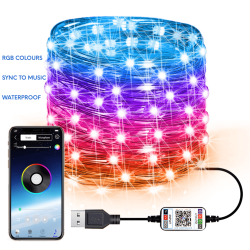Worldcart Multicolour Bluetooth Lights Via App - 15M 150 LED