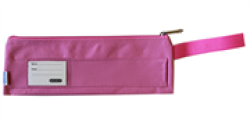 Polyester Fabric 1 Pocket 30CM Pencil Bag - Red