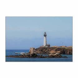Vezefor Placemats Dining Table Cecil Rob Ocean Sea Lighthouse Yard Heat-resistant Placemats Stain Resistant Washable Table Mats 18" L X 12" W