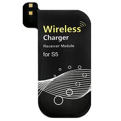 Qi Charging Receiver For Galaxy S5 Dland 0.5MM Ultra-thin Qi Standard Wireless Charging Receiver Module For S5 I9600 Black Galaxy S5