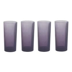 280ML Purple Hiball Glasses Set Of 4