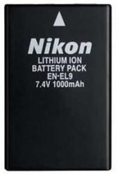 Nikon EN-EL9 Rechargeable Li-ion Battery For D40 And D40X Digital Slr Cameras