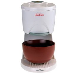Sunbeam 6142 Hot Shot Hot Water Dispenser With Red Ceramic Bowl White