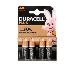 Duracell Plus Power Aa 4 Pack