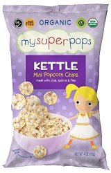 Mysuperpops Organic MINI Popcorn Chips Gluten Free Nut Free Kettle