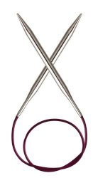 Knitpro 150 Cm X 8 Mm Nova Fixed Circular Needles Silver
