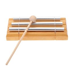 Meditation Energy Chime Three Tone Educational Musical Toy Percussion Instrument With Mallet