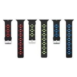 Generic 42 44 45MM Apple Watch Sporty Silicone Strap Pack Of 3