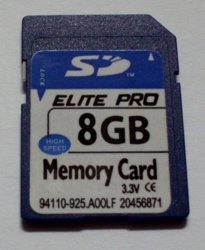 Sd Cards 8GB For Cameras Min.order 5 Units