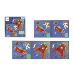 Scratch Europe Magnetic Puzzle Book To Go - Space