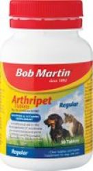 Bob Martin Arthripet Regular Sulphur And Vitamin Supplement Tablets For Dogs And Cats 30 Tablets