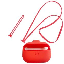 Silicone Lanyard Protective Cover For Airpods Pro - Red